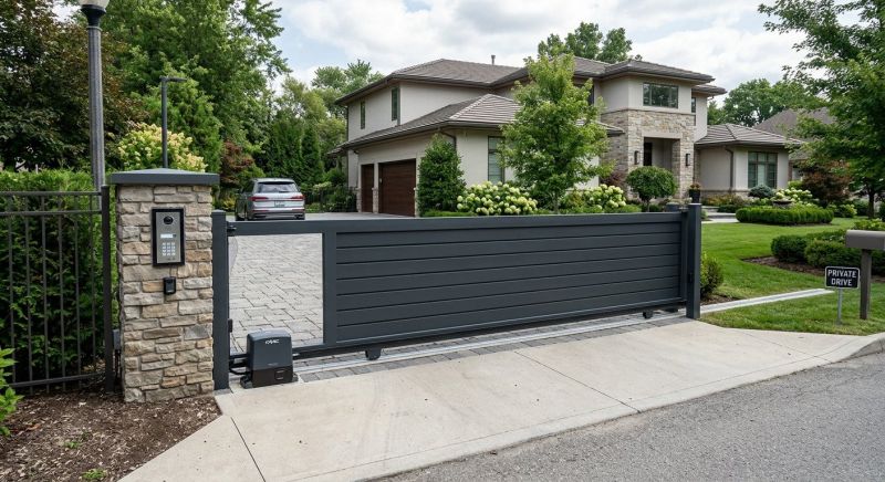 Motorized Gate Installation in Cary, NC