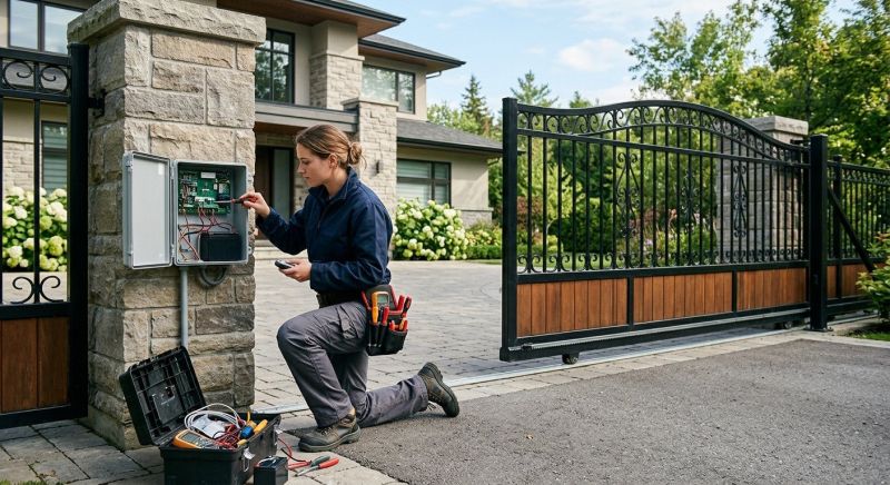 Remote Gate Installation in Naperville, IL