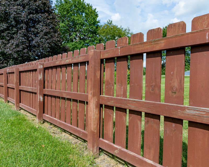 Wooden Farm Fence Installation in Pearland, TX